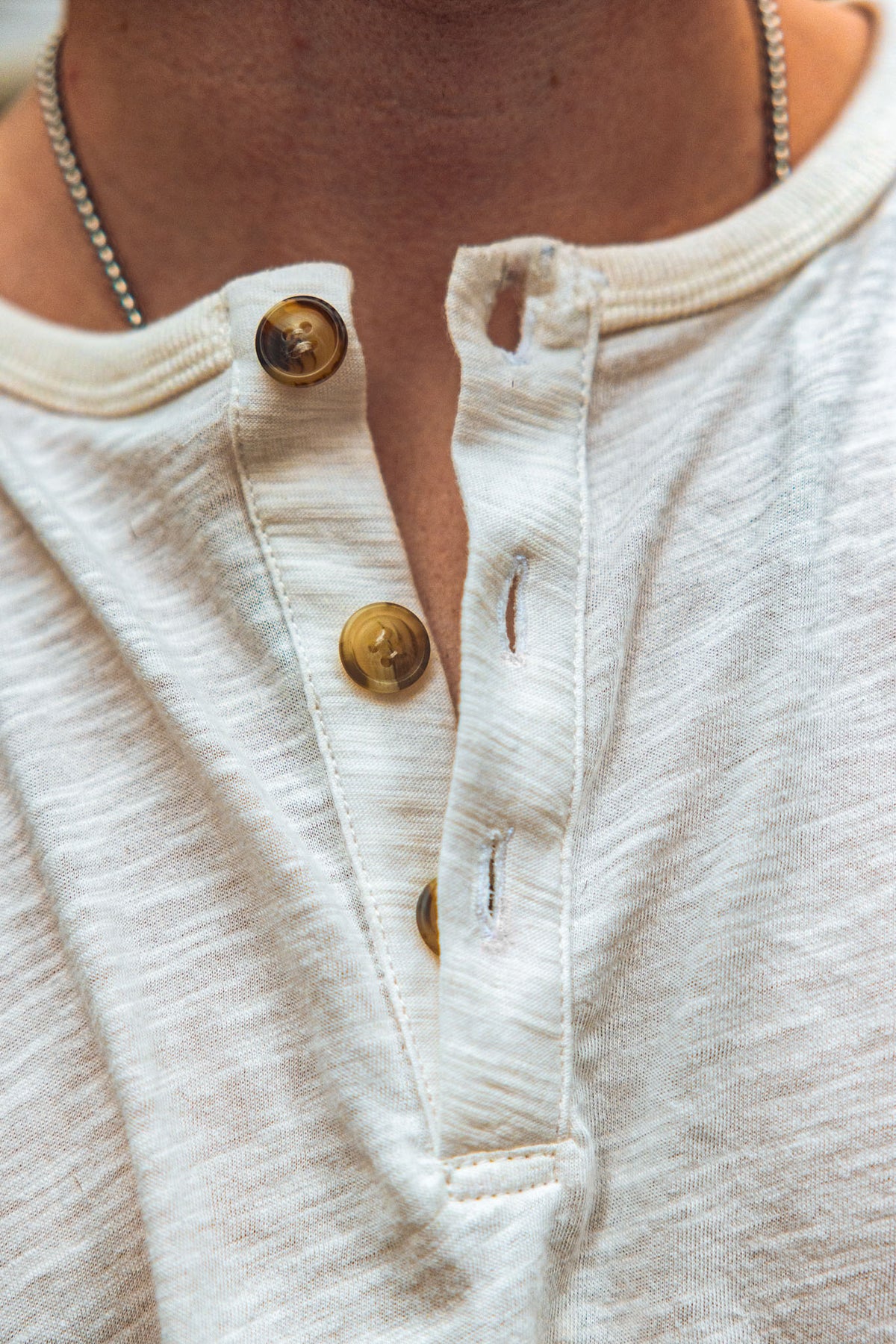 Amalfi Henley - White